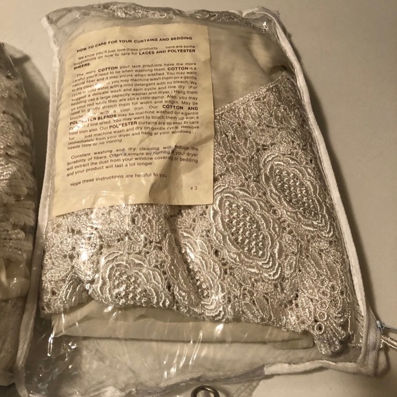 Sheers Curtains cotton Lace brand new 8 pieces - Picture 11 of 12